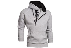 Amaci&Sons Kapuzenpullover HUNTSVILLE Grau/Hellgrau/Dunkelblau/Dunkelgrau/Silber