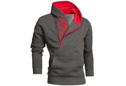 Amaci&Sons Kapuzenpullover HUNTSVILLE Dunkelgrau/Rot/Grau/Hellgrau/Dunkelrot