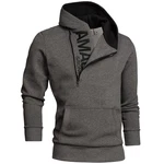 Amaci&Sons Kapuzenpullover HUNTSVILLE Dunkelgrau/Grau/Hellgrau/Braun