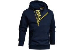 Amaci&Sons Kapuzenpullover HUNTSVILLE Dunkelblau/Blau/Hellblau