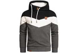 Amaci&Sons Herren Basic Kapuzenpullover Sweatjacke Pullover Hoodie Sweatshirt(4052) Dunkelgrau/Grau/Hellgrau/Khaki/Dunkelgrün