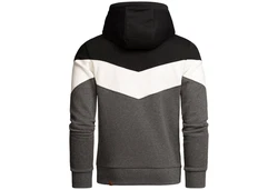 Amaci&Sons Herren Basic Kapuzenpullover Sweatjacke Pullover Hoodie Sweatshirt(4052) Dunkelgrau/Grau/Hellgrau/Khaki/Dunkelgrün