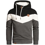 Amaci&Sons Herren Basic Kapuzenpullover Sweatjacke Pullover Hoodie Sweatshirt(4052) Dunkelgrau/Grau/Hellgrau/Khaki/Dunkelgrün
