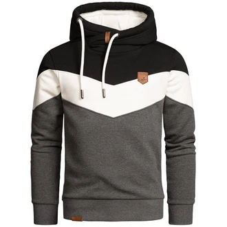 Amaci&Sons Herren Basic Kapuzenpullover Sweatjacke Pullover Hoodie Sweatshirt(4052) Dunkelgrau/Grau/Hellgrau/Khaki/Dunkelgrün