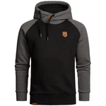 Amaci&Sons Kapuzenpullover FONTANA Dunkelgrau/Schwarz/Grau