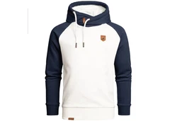 Amaci&Sons Kapuzenpullover FONTANA Creme/Blau/Dunkelblau/Weiß/Hellblau