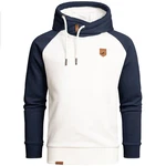 Amaci&Sons Kapuzenpullover FONTANA Creme/Blau/Dunkelblau/Weiß/Hellblau
