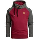 Amaci&Sons Kapuzenpullover FONTANA Bordeaux/Dunkelrot/Rot