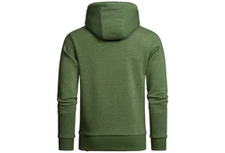 Amaci&Sons Herren Basic Kapuzenpullover Sweatjacke Pullover Plüsch Hoodie Sweatshirt (4054) Dunkelgrün