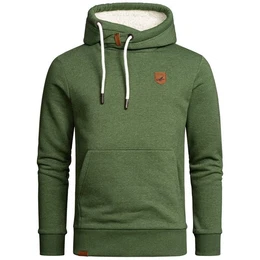 Kapuzenpullover YONKERS Kapuzenpullover mit Plsch-Kapuze Herren Basic Sweatjacke Pullover Plsch Hoodie Sweatshirt