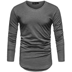 Amaci&Sons T-Shirt OXNARD Langarmshirt Dunkelgrau/Grau
