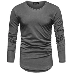 Amaci&Sons T-Shirt OXNARD Langarmshirt Dunkelgrau/Grau