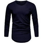 Amaci&Sons T-Shirt OXNARD Langarmshirt Dunkelblau/Hellblau