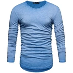 Amaci&Sons T-Shirt OXNARD Langarmshirt Hellblau/Blau