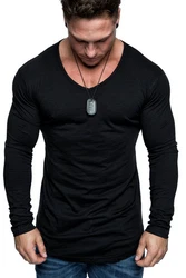 Amaci&Sons T-Shirt OXNARD Langarmshirt Schwarz/Dunkelblau/Hellblau