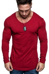 Amaci&Sons T-Shirt OXNARD Langarmshirt Rot/Dunkelrot