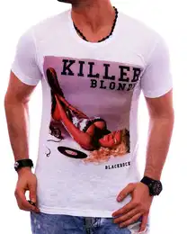 T-Shirt Herren Shirt Urlaub Motiv kurzarm bedruckt Print Strasssteine