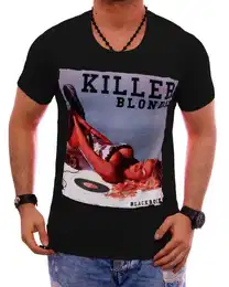 T-Shirt Herren Shirt Urlaub Motiv kurzarm bedruckt Print Strasssteine