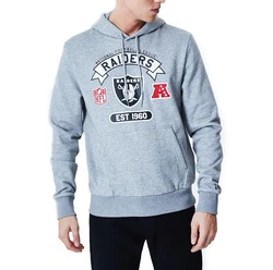 New Era Hoodie NFL Raiders Graphic light grey