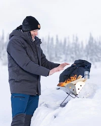 Pinewood Winterjacke Vrnamo Padded Grau/Dunkelgrau