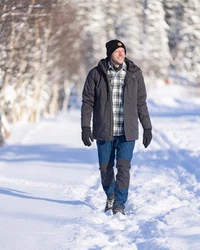 Pinewood Winterjacke Vrnamo Padded Grau/Dunkelgrau