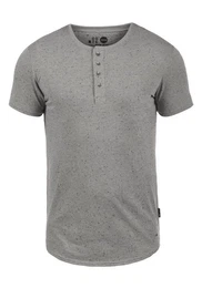 !Solid Rundhalsshirt SDThai Kurzarmshirt mit Knopfleiste