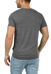 !Solid T-Shirt Kurzarm Mit Grandad-Ausschnitt SDThai 