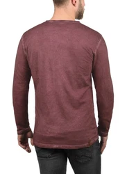 !Solid Herren Longsleeve Langarmshirt Grandad-Ausschnitt SDTimur 