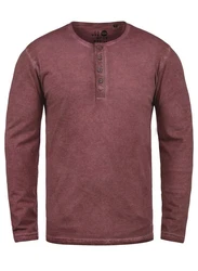 !Solid Herren Longsleeve Langarmshirt Grandad-Ausschnitt SDTimur 