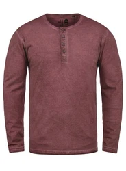 !Solid Herren Longsleeve Langarmshirt Grandad-Ausschnitt SDTimur 