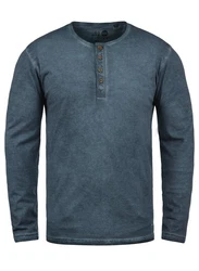 !Solid Herren Longsleeve Langarmshirt Grandad-Ausschnitt SDTimur 