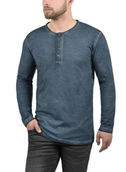 !Solid Herren Longsleeve Langarmshirt Grandad-Ausschnitt SDTimur 