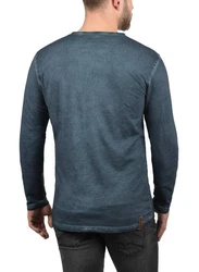 !Solid Herren Longsleeve Langarmshirt Grandad-Ausschnitt SDTimur 