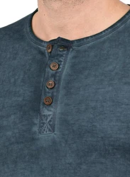 !Solid Herren Longsleeve Langarmshirt Grandad-Ausschnitt SDTimur 