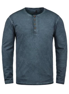 !Solid Herren Longsleeve Langarmshirt Grandad-Ausschnitt SDTimur 