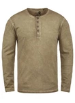 !Solid Herren Longsleeve Langarmshirt Grandad-Ausschnitt SDTimur 