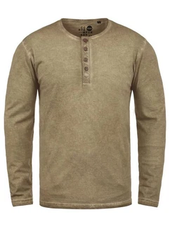 !Solid Herren Longsleeve Langarmshirt Grandad-Ausschnitt SDTimur 