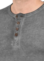!Solid Herren Longsleeve Langarmshirt Grandad-Ausschnitt SDTimur 