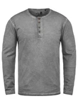 !Solid Herren Longsleeve Langarmshirt Grandad-Ausschnitt SDTimur 