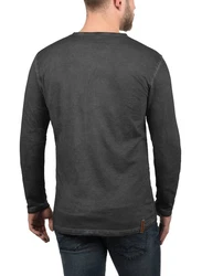 !Solid Herren Longsleeve Langarmshirt Grandad-Ausschnitt SDTimur 