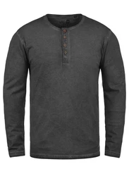 !Solid Herren Longsleeve Langarmshirt Grandad-Ausschnitt SDTimur 