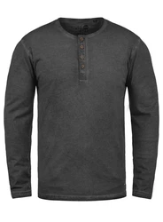 !Solid Herren Longsleeve Langarmshirt Grandad-Ausschnitt SDTimur 