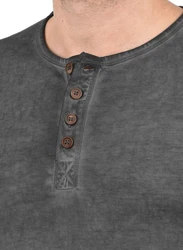 !Solid Herren Longsleeve Langarmshirt Grandad-Ausschnitt SDTimur 