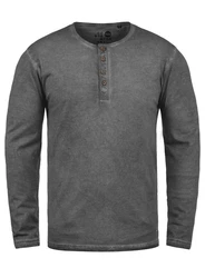 !Solid Herren Longsleeve Langarmshirt Grandad-Ausschnitt SDTimur 