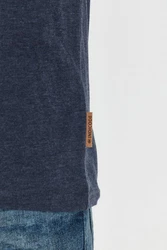 Indicode Gresham T-Shirt Rundhalsshirt IDGresham Kurzarmshirt Dunkelblau/Grau