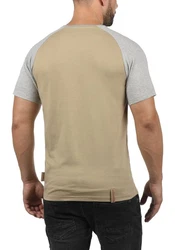 Indicode Gresham T-Shirt Rundhalsshirt IDGresham Kurzarmshirt Khaki/Beige/Braun/Grau