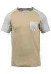 Indicode Gresham T-Shirt Rundhalsshirt IDGresham Kurzarmshirt Khaki/Beige/Braun/Grau