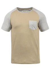 Indicode Gresham T-Shirt Rundhalsshirt IDGresham Kurzarmshirt Khaki/Beige/Braun/Grau