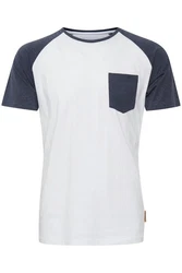 Indicode Gresham T-Shirt Rundhalsshirt IDGresham Kurzarmshirt Grau/Weiß/Hellblau/Dunkelblau/Blau