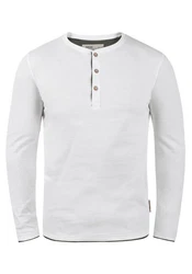 Indicode Rundhalsshirt Longsleeve Grau/Khaki/Creme/Weiß